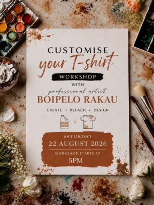 Bleach Art T-Shirt Workshop (Sip & Paint) — Follow Her heART-Beat